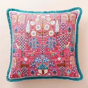 New Anthropologie-Fringed Jules Pillow 20x20